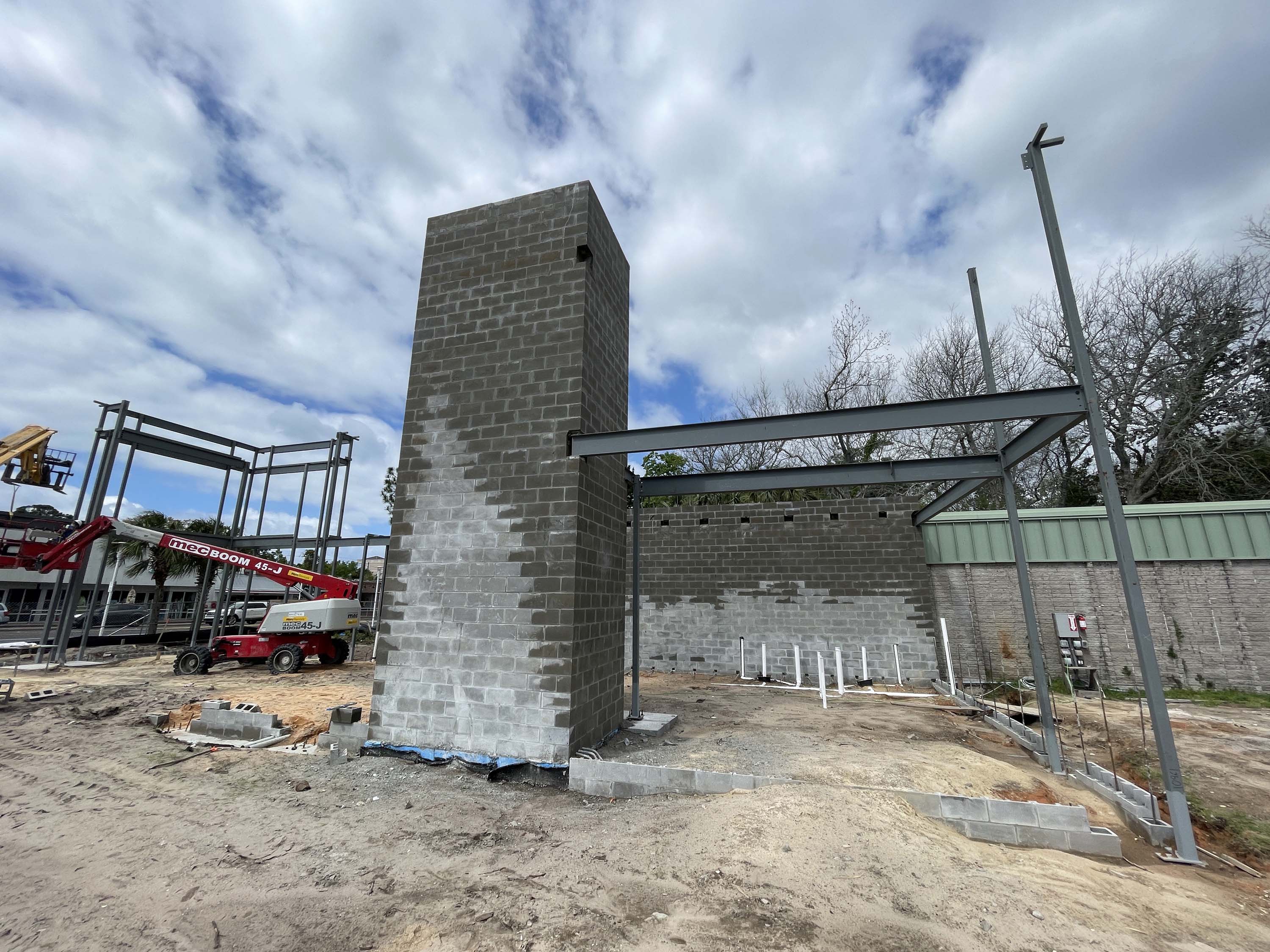 Construction of the Heritage Park and Cultural Center Museum addition from April 11, 2024.