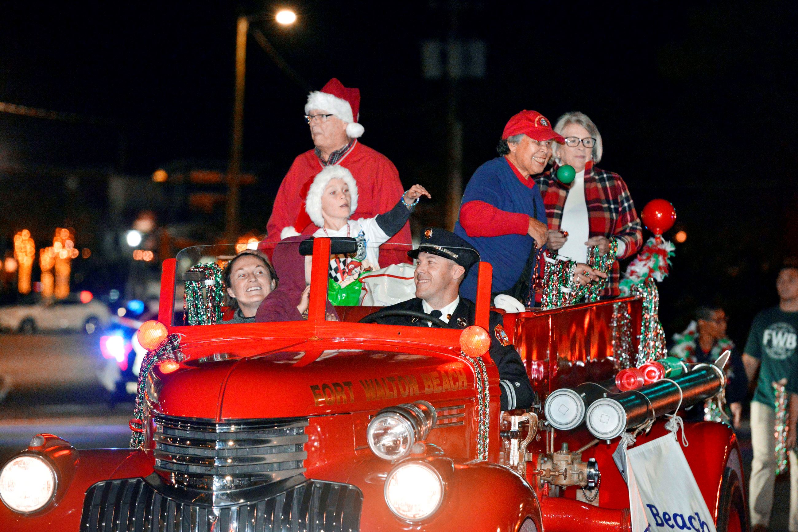 A picture from the 2023 Fort Walton Beach Christmas Parade.