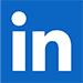 Logo for the LinkedIn social media platform.