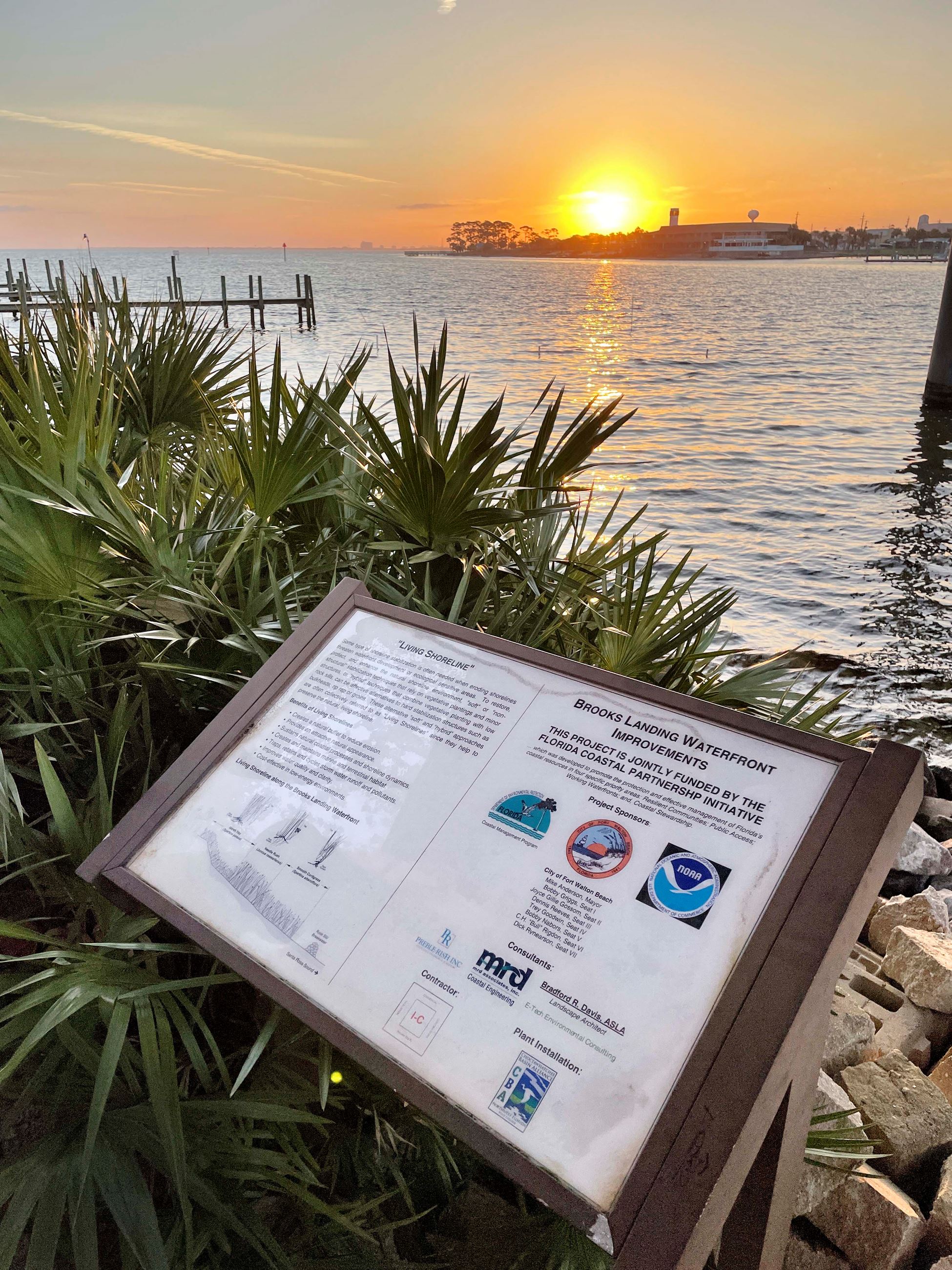 Pictures of Brooks Bridge Park, located on Brooks Street beneath the Brooks Bridge in Fort Walton Be